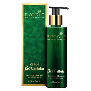 Biotique Advanced Ayurveda BXL Cellular Clean Foaming Cleanser, 200 ml